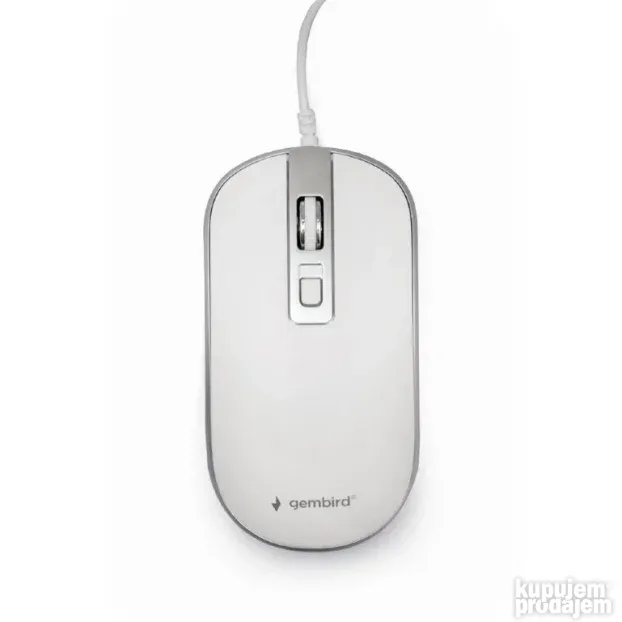 USB optički miš 800-1200Dpi 4 tastera Gembird MUS-4B-06-WS