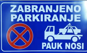 Znak zabranjeno parkiranje