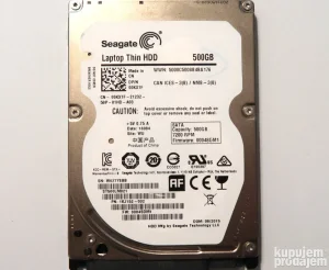 Seagate 500GB 7200rpm 32MB SATA III 2,5inch - Radio 461 dana
