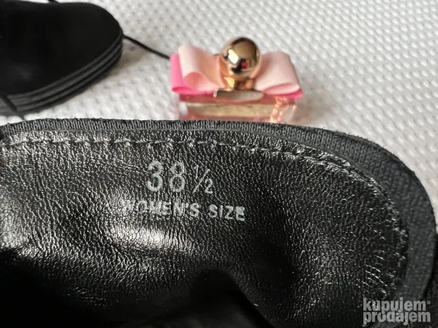 HOGAN ORIGINAL crne kozne cipele prevrnuta koza 38.5