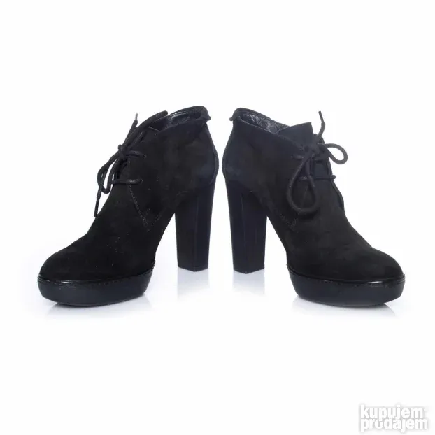 HOGAN ORIGINAL crne kozne cipele prevrnuta koza 38.5