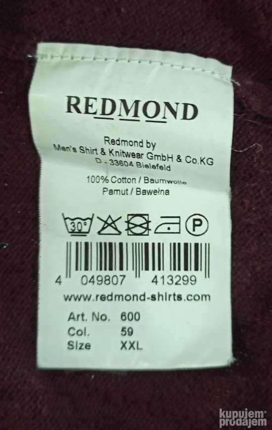 Extra REDMOND muški džemper veličine XXL