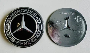 Mercedes znak za haubu na ubadanje CRNI A, B, ML klasa 57mm
