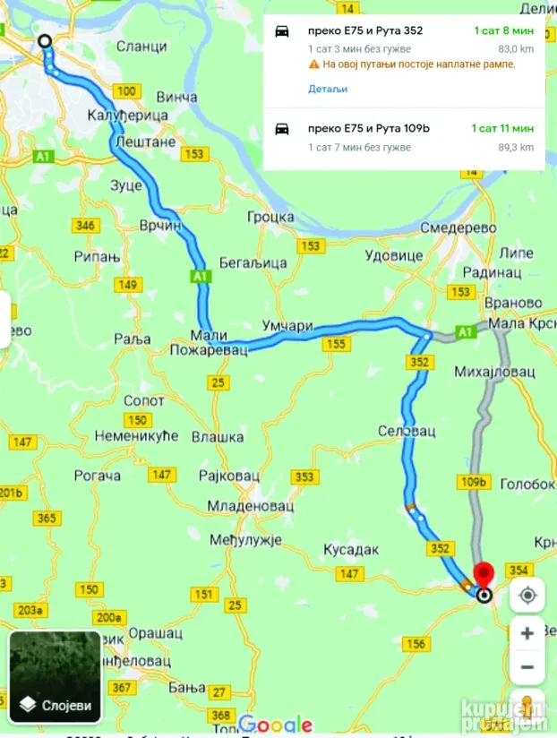 ul. Prvog srpskog ustanka, Smederevska Palanka, Centar, dvoiposoban, 49 m²