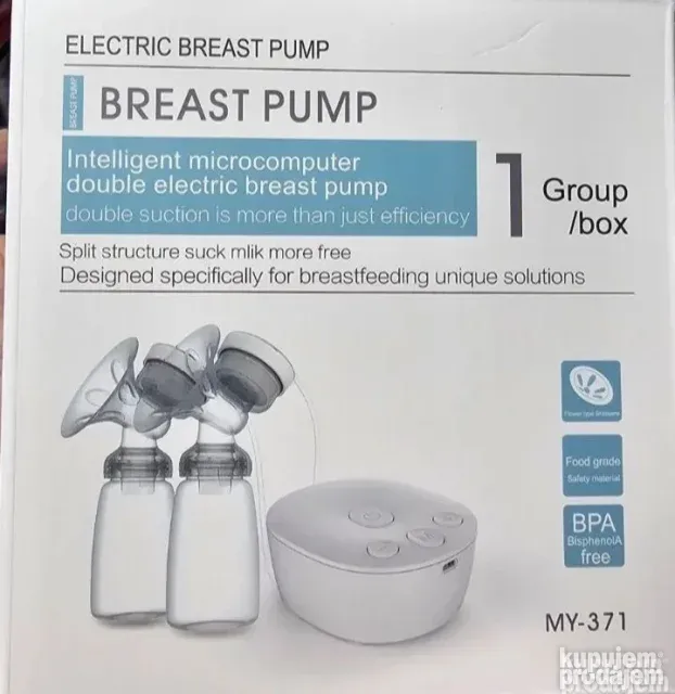 Pumpica za izmuzavanje mleko dojke elektricna dve flasice