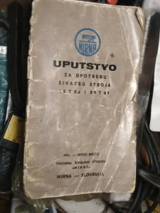 MIRNA NOVO MESTO uputstvo za upotrbu sivaceg stroja Yugoslav