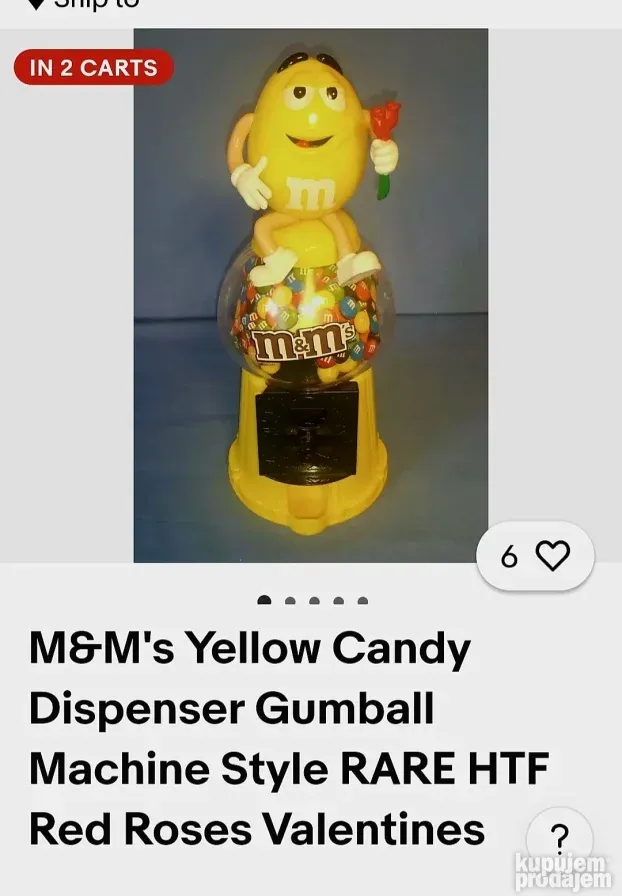 M&m spremnik za cokoladice, iz svajcarske, 29 cm