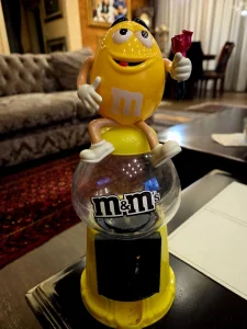 M&m spremnik za cokoladice, iz svajcarske, 29 cm