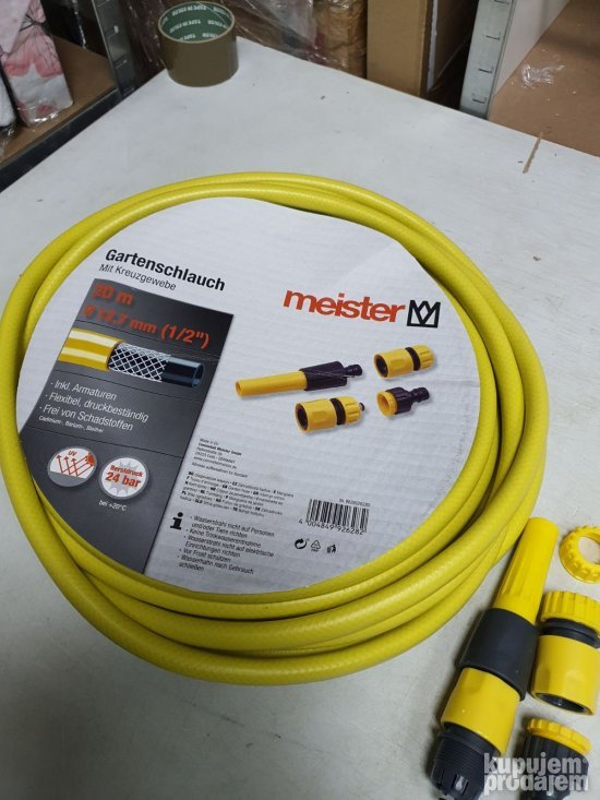 Bastensko Crevo 20M : O 12, 70mm (1/2 ") PVC- meiste