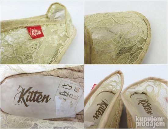 Kitten čipkaste espadrile NOVO ab275
