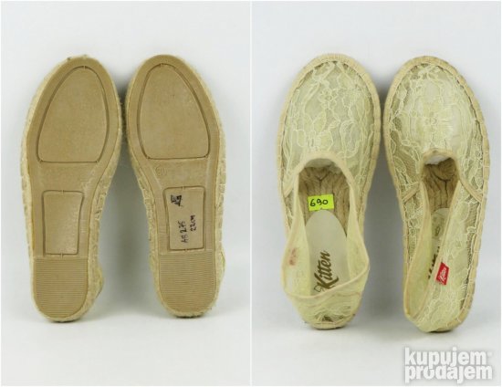 Kitten čipkaste espadrile NOVO ab275