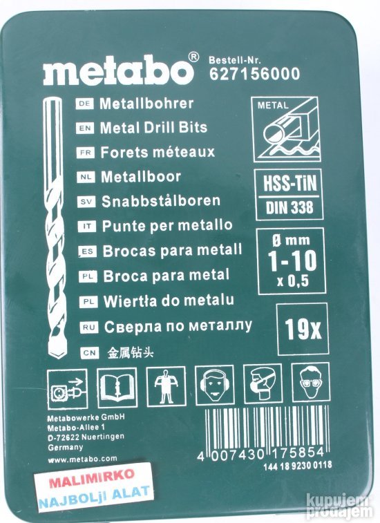 Burgije za metal Original burgije Metabo burgije za metal