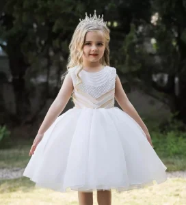 Perla bela Svecana haljina za decu svecane haljine