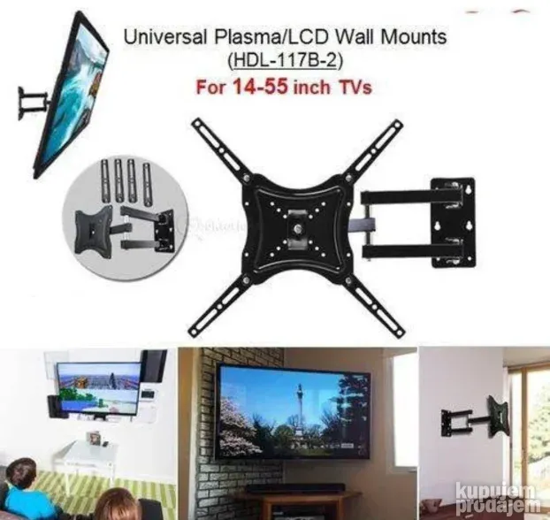 U ponudi i nosac Zidni Nosac za Tv sa 3 Zgloba 14"-55" inc