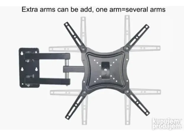 U ponudi i nosac Zidni Nosac za Tv sa 3 Zgloba 14"-55" inc