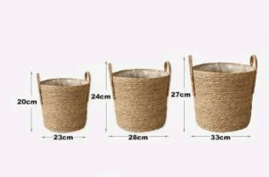 Tri pletene korpe sa ruckom