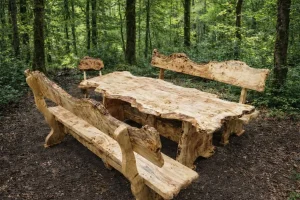 Garniture za dvoriste od punog drveta