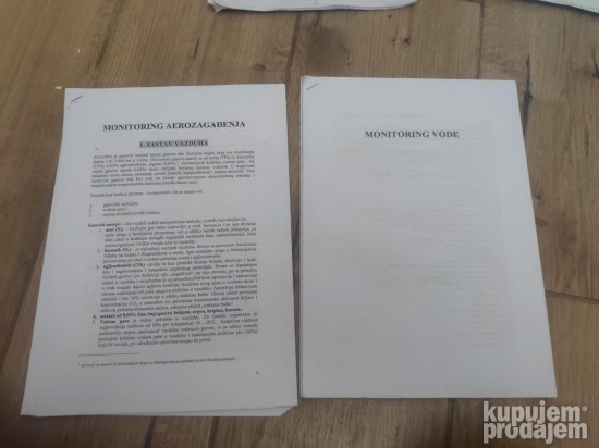 Monotoring Vode i monotoring aerozagadjenja
