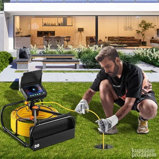 VEVOR kamera za kanalizaciju sa kablom od 50 m