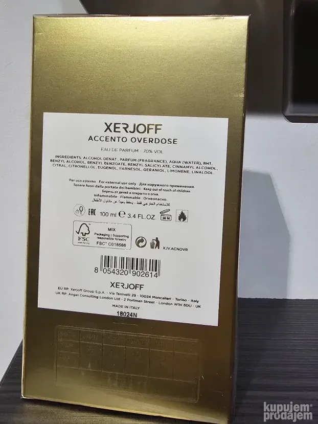 XERJOFF Accento Overdose 100ml