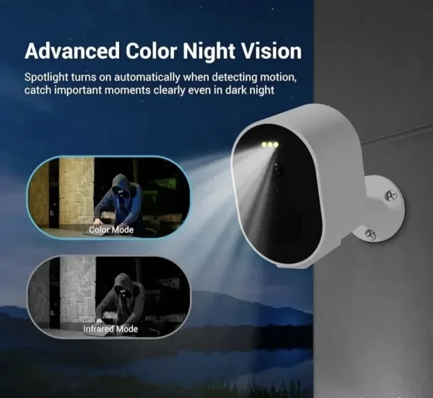 Blurams bežična 2K sigurnosna kamera na solarni pogon.