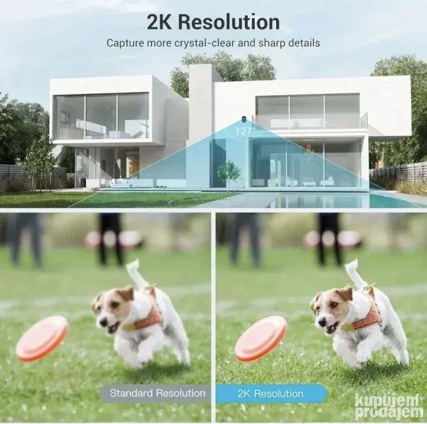 Blurams bežična 2K sigurnosna kamera na solarni pogon.