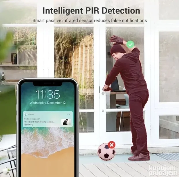 Blurams bežična 2K sigurnosna kamera na solarni pogon.