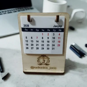 Reklamni drveni stoni kalendari 2026 - blokcici, magneti