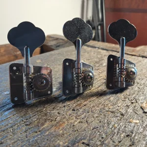 Fender Style Elephant Ear Bass Guitar Tuners Chrome - ZAMENA