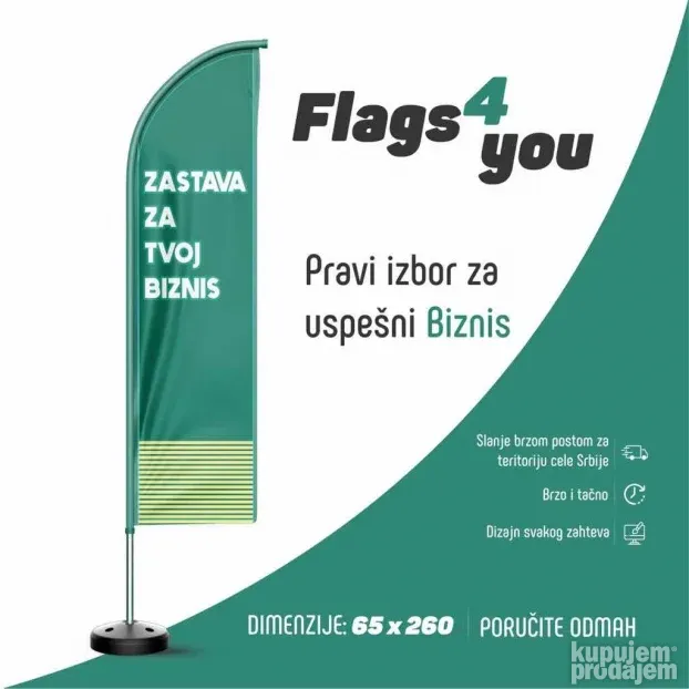 Zastava za firme - Reklamna zastava