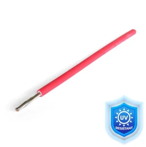 Solarni kabl 4mm licnasti CRVENI UV
