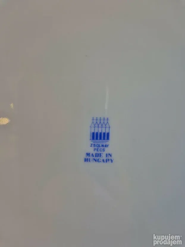 Žolnai 2 porcelan tanjira iz Budimpeste, 24 cm precnik