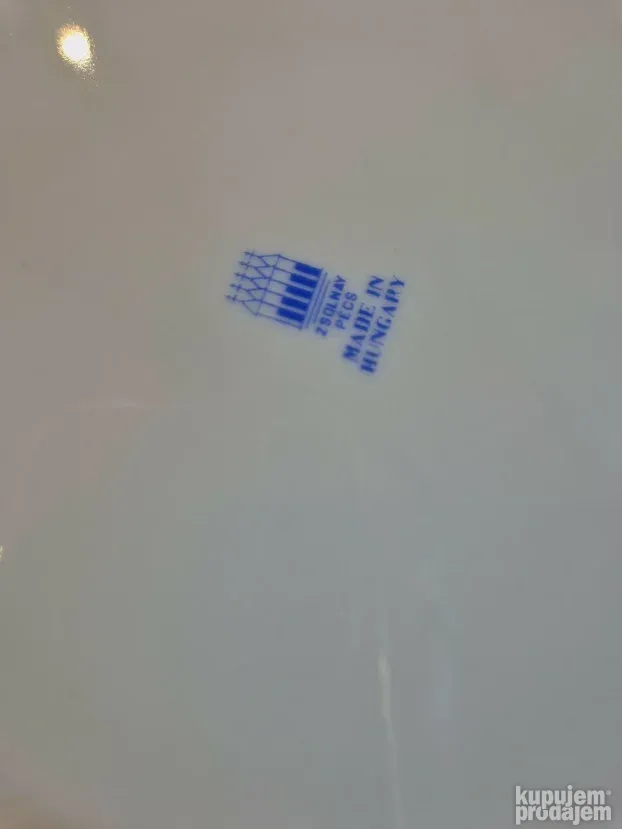 Žolnai 2 porcelan tanjira iz Budimpeste, 24 cm precnik