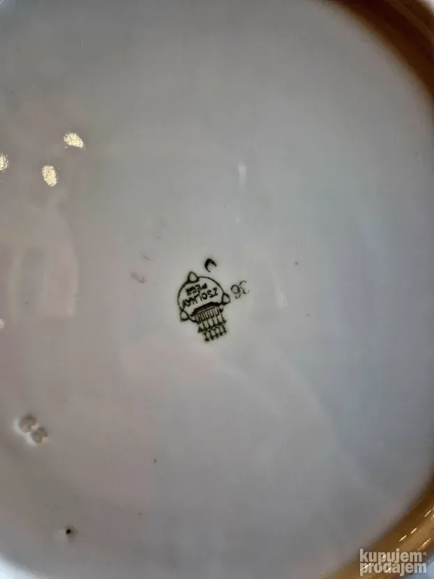 Žolnai 2 porcelan tanjira iz Budimpeste, 24 cm precnik