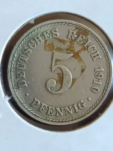 5 pf. 1910 A g. Nemačka