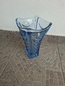 Vintage staklena vaza sklo union Cehoslovacka