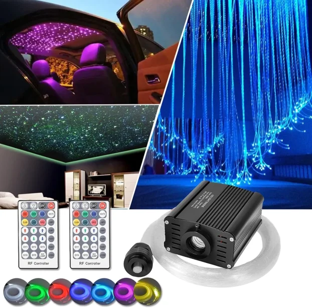 DEWEL RGB LED rasveta optičkim vlaknima,16W,2metra