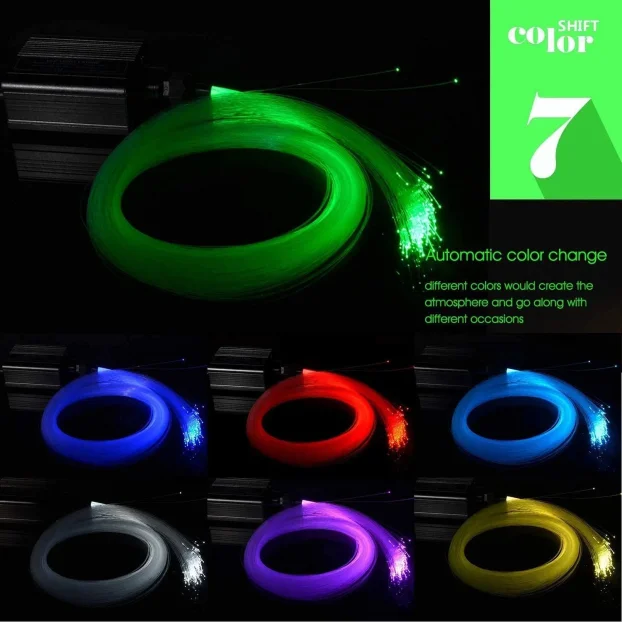 DEWEL RGB LED rasveta optičkim vlaknima,16W,2metra