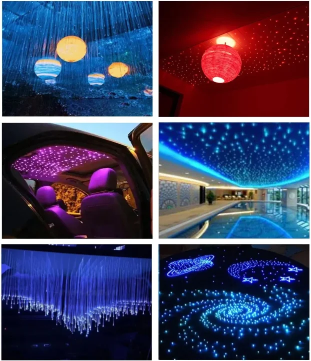 DEWEL RGB LED rasveta optičkim vlaknima,16W,2metra