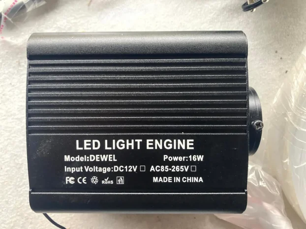 DEWEL RGB LED rasveta optičkim vlaknima,16W,2metra