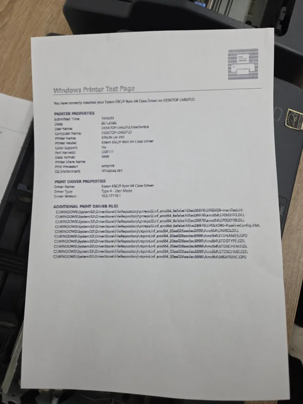 Epson LX-350 matricni stampaci vise komada
