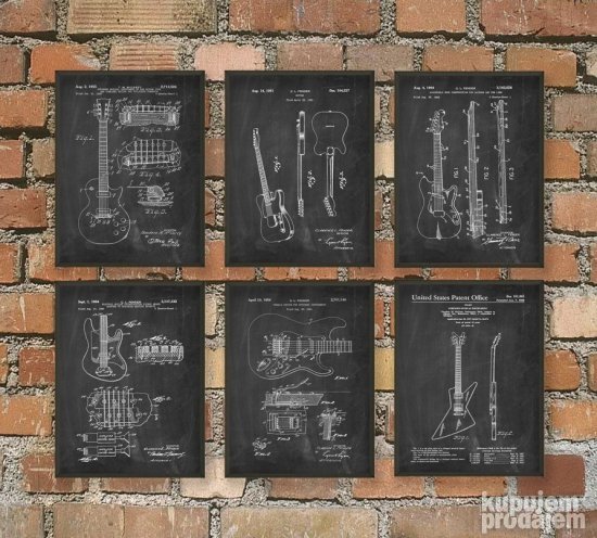 Ukrasne Retro table, print na medijapanu No4