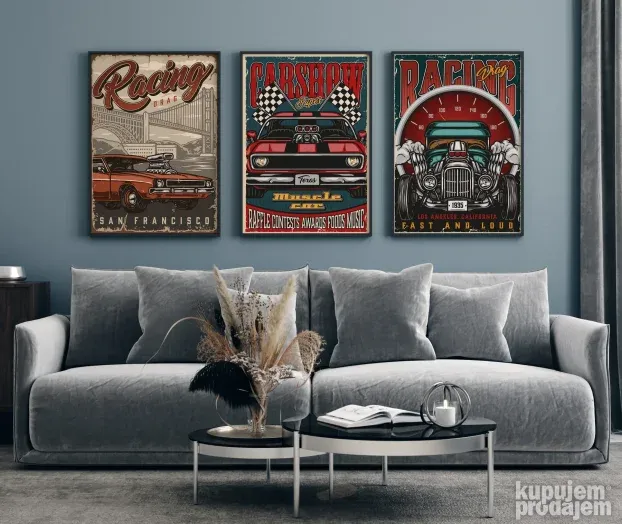 Ukrasne Retro table, print na medijapanu No4
