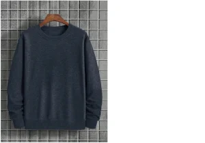 Cottnline Men's Round Neck Long Sleeve Sweatshirt