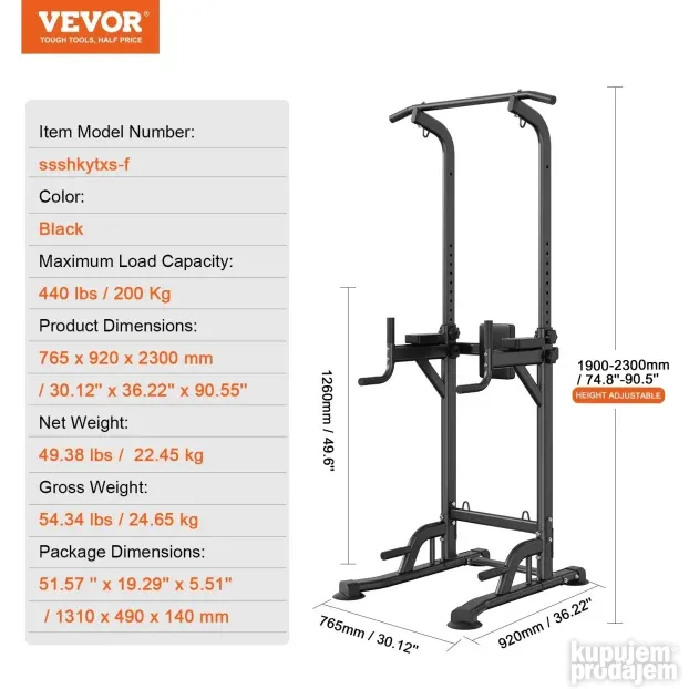 Sprava Za Zgibove Propadanje Vratilo Gladijator