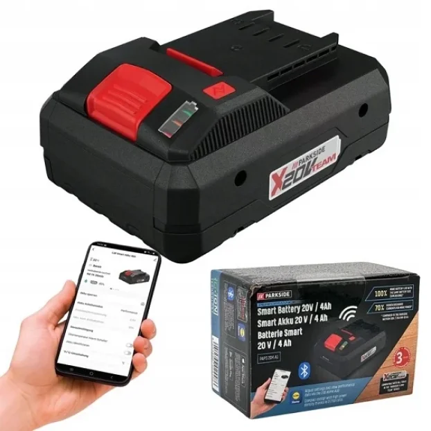 PARKSIDE Smart Baterije 20V 4Ah Punjaci 2,4A 65W - 4,5A 120W