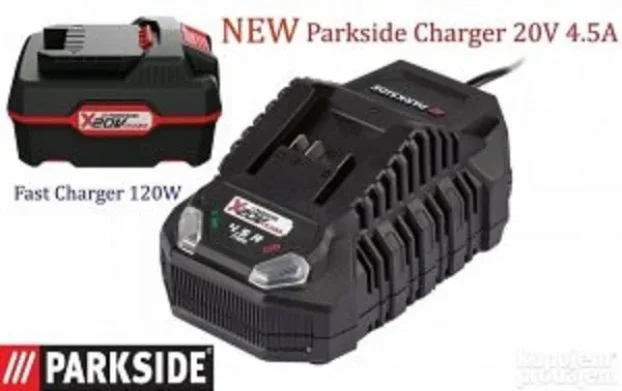 PARKSIDE Smart Baterije 20V 4Ah Punjaci 2,4A 65W - 4,5A 120W