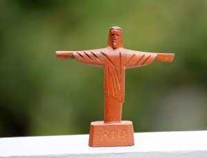 Ručno rezbareno Hristos Otkupitelj, Rio de Žaneiro, Brazil