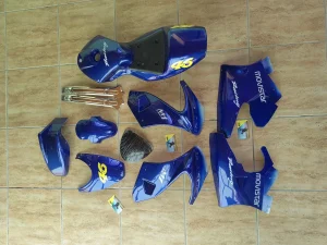 Pocket bike kompletne maske plave Sportske komplet plastika