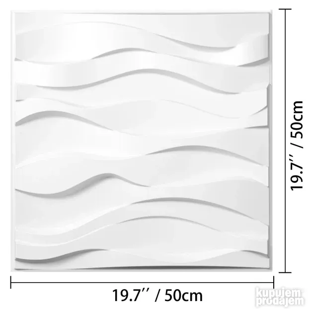 PVC dekorativni Zidni paneli Zidne ploce 13 kom 50x50cm